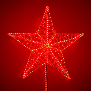 Макушка Кремлевская 150 см. для елей высотой от 10 до 20 м., красная, Green Trees (krem-150red)