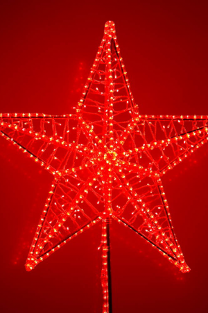 Макушка Кремлевская 150 см. для елей высотой от 10 до 20 м., красная, Green Trees (krem-150red)