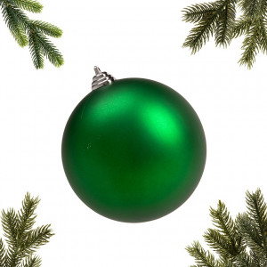 Шар пластиковый матовый 140 мм., зеленый, ЕлкиТорг (150507)