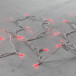 Светодиодная нить 100 красных LED ламп, 10 м., 220-230В., прозрачный провод ПВХ, LTC (PST100-10-2R)