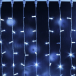 Светодиодный занавес 400 холодных белых LED ламп, 2*2 м., мерцание, прозрачный провод ПВХ, Teamprof (TPF-C2*2F-CT/W)
