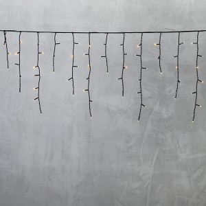 Светодиодная бахрома 3,1*0,5 м.,150 желтых LED ламп, черный провод ПВХ, LTC (PIL150-11-2Y)