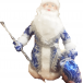 Дед Мороз под елку 40 см гжельв упаковке, Батик (ДМ-04)