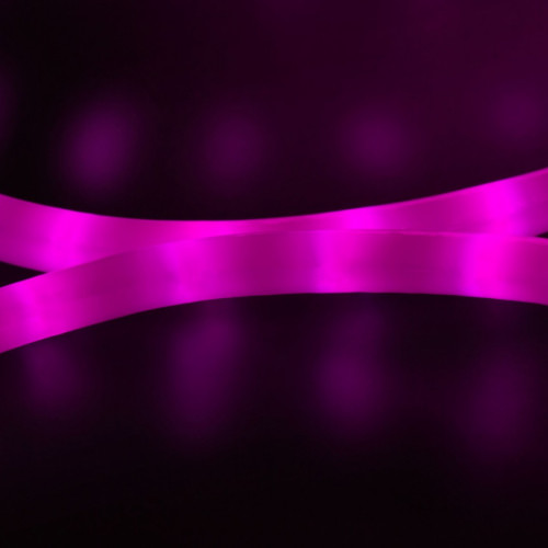 Дюралайт светодиодный 2-х проводной, диаметр 13 мм., 220В, розовые LED лампы 36 шт на 1 м., бухта 100 м., матовый, статика, Teamprof (TPF-DL-2WHM-100-240-P)