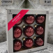 Набор стеклянных шаров Царское бордо 80 мм., 9 шт., Christmas DeLuxe (13886)