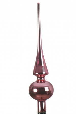 Елочная макушка Classic 26 см., нежно-розовый, стекло, Kaemingk (115439)