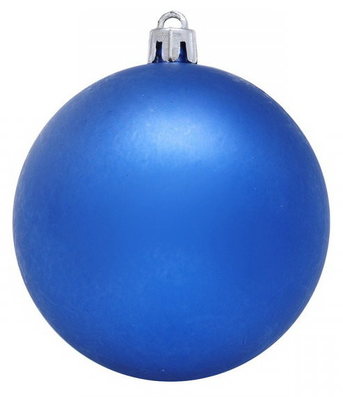 Пластиковый матовый шар 250 мм, синий цвет, Snowmen (520285) 