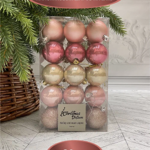 Набор пластиковых шаров Толледо 60 мм., 30 шт., Christmas DeLuxe (89769)