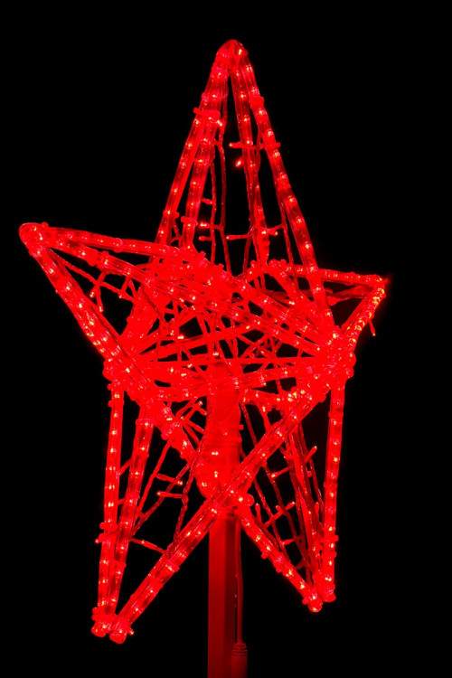 Светодиодная макушка &quot;Кремлевская Звезда&quot; 70 см., Красная, 220В, LTC (LC-13230)