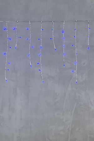 Светодиодная бахрома 4,9*0,5 м., 240 синих LED ламп, прозрачный провод ПВХ, Beauty Led (PIL240-10-2B)