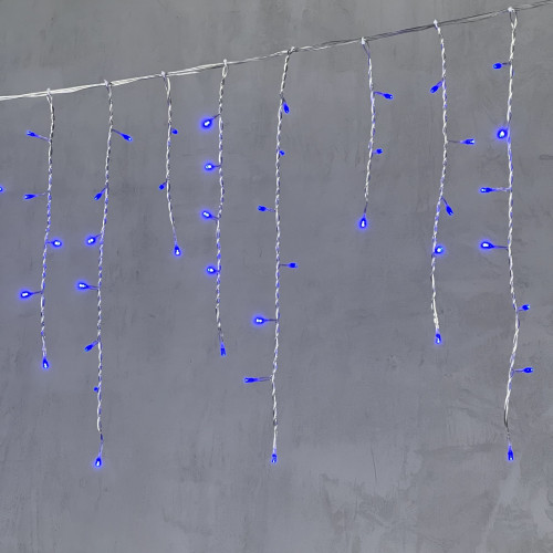 Светодиодная бахрома 4,9*0,5 м., 240 синих LED ламп, прозрачный провод ПВХ, Beauty Led (PIL240-10-2B)