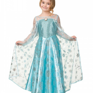 Карнавальный костюм Эльза сатин 2 рост 128 см., Батик