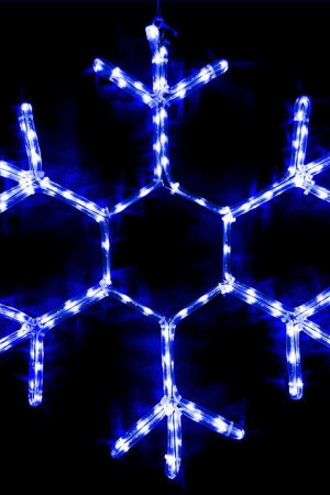 Светодиодная фигура Снежинка Зимняя Классика диаметр 70 см., синего свечения, IP54, LTC (LC-13045)