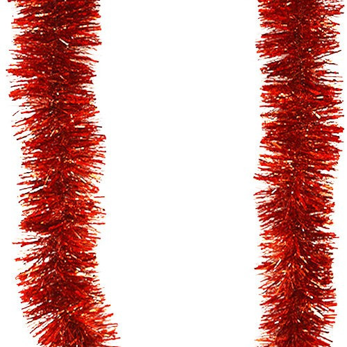 Мишура цвет красный, диаметр 100 мм., длина 3 м., ЕлкиТорг (M100red)