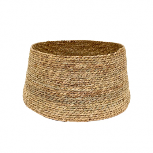 Джутовая корзина под елку 26х58 см., коричневая, Christmas DeLuxe (86497)