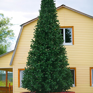 Уличная искусственная елка Альпийская зеленая 18 м., ствольная, ПВХ, Green Trees (GT18APVC)