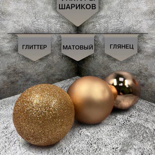 Набор стеклянных шаров Карамельный 26 шт., Christmas DeLuxe (86781)