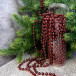 Пластиковые бусы Бисер 8 мм.*10 м., бордо, Christmas DeLuxe (14913)