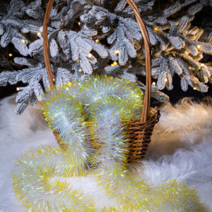 Мишура Хамелеон д.100 мм., дл.2 м.,желтый, КАЗ КОМ (Г-235/желтый)