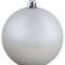 Пластиковый матовый шар Новогодний 300 мм, цвет серебро, 1 шар, Snowmen (520247)
