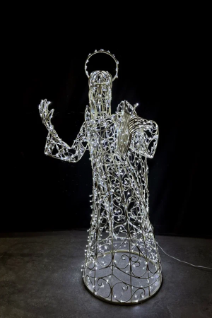 Светодиодная фигура Ангел с арфой 170 см., Сад Радости (SR148)