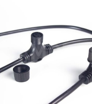 Соединительная шина, 2 pin, Т-образный коннектор, 50 м., 63 луча, чёрный, TeamProf (TPF-SC2/50-63-B)