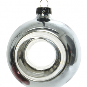 Украшение стеклянное Властелин колец 80 мм., серебро, Kaemingk (120272/1)