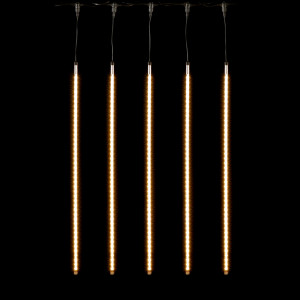 Гирлянда Тающие сосульки 5*1 м., 24V., 480 теплых белых LED ламп, коннектор, черный ПВХ, LTC (CCL480-10-1WW)