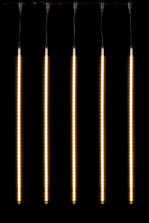 Гирлянда Тающие сосульки 5*1 м., 24V., 480 теплых белых LED ламп, коннектор, черный ПВХ, LTC (CCL480-10-1WW)