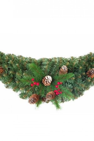 Сваг Элегия с декором 100 см., Леска+ПВХ, ЕлкиТорг (52001)