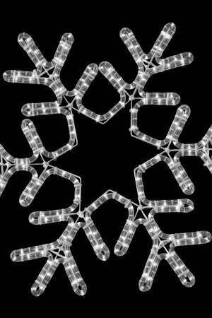 Светодиодная фигура Снежинка Путеводная Звезда 50 см., холодно белого свечения, IP54, LTC (LC-13052)