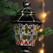 Елочное украшение Фонарь праздничный h-13 см., стекло, Витус (55483)