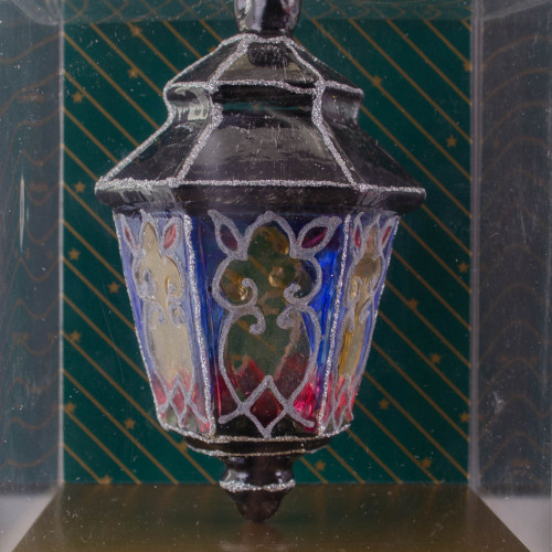 Елочное украшение Фонарь праздничный h-13 см., стекло, Витус (55483)