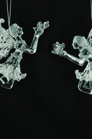 Украшение &quot;Фея&quot; цвет серебро,2 вида,цена за 1 шт.15 см. (150040)