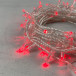Светодиодная гирлянда с колпачком 100 красных LED ламп 10 м., 220-230 В., прозрачный провод ПВХ, IP65, LTC (PST100CAP-10-2R)