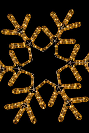 Светодиодная фигура Снежинка Путеводная Звезда 50 см., тепло бклого свечения, IP54, LTC (LC-13053)