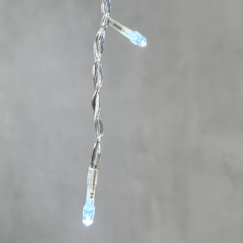 Светодиодная бахрома 4,9*0,5 м., 240 белых LED ламп, прозрачный провод ПВХ, Beauty Led (PIL240-10-2W)