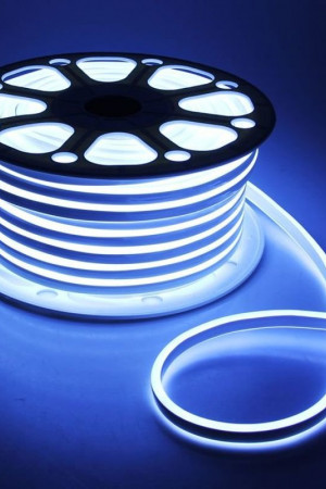 Неон гибкий двухсторонний 16*9 мм., 24V, белые LED лампы 120 шт на 1 м, бухта 50 м, Beauty Led (LCN1