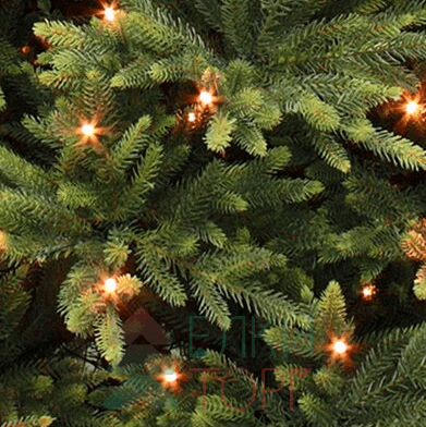 Ель Королевская премиум стройная с лампочками 185 см., 176 LED ламп, Литая хвоя+Пвх, Triumph Tree (72060)