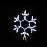 Светодиодная фигура снежинка с мерцанием 40 см., холодный белый, Winner Light (9053-40W)