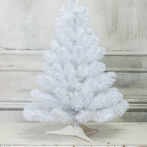 Искусственная елка Жемчужная белая 60 см., мягкая хвоя ПВХ, ЕлкиТорг (16060)