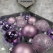 Набор стеклянных шаров Лавандовый микс 26 шт., Christmas DeLuxe (86774)