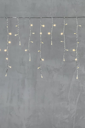 Светодиодная бахрома 4,9*0,5 м., 240 теплых белых LED ламп, прозрачный провод ПВХ, Beauty Led (PIL240-10-2WW)