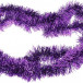 Мишура цвет фиолетовый, диаметр 100 мм., длина 3 м., ЕлкиТорг (M100purp)