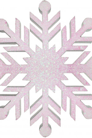 Снежинка из пенофлекса Резная 400 мм., белый, ПромЕлка (CP-400White)