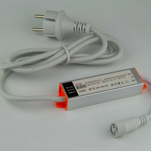 Импульсный источник питания 220/24 В, 15 Вт, Белый провод, Teamprof (TPF-SPS220AC/DC24-15W)