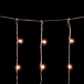 Светодиодный занавес 2*2 м., 400 экстра теплых белых LED ламп, мерцание, облегченный, прозрачный провод ПВХ, LTC (PCL400NOTBLW-10-2EWW)