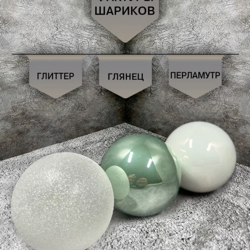 Набор стеклянных шаров Мятная прохлада 26 шт., Christmas DeLuxe (86458)