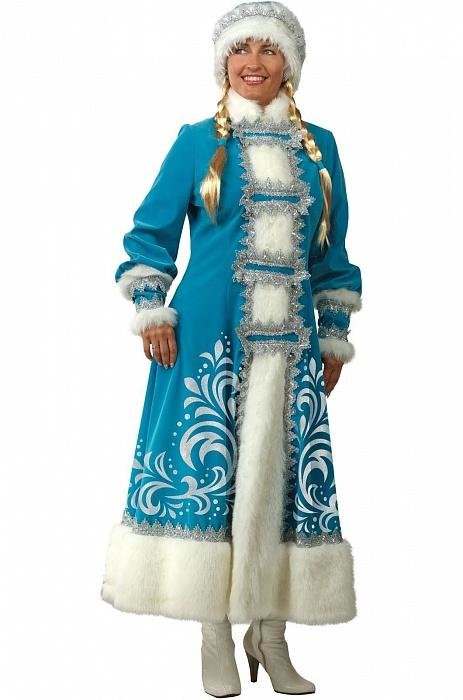 Карнавальный костюм Снегурочка, аппликация