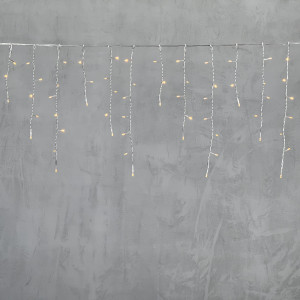 Светодиодная бахрома 4,9*0,5 м., 240 желтых LED ламп, прозрачный провод ПВХ, Beauty Led (PIL240-10-2Y)